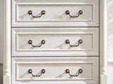 Farmhouse Style 5 Drawer Dresser Chest with Base Wooden Rustic Chest of Drawers, Storage Dresser W2393P252363