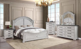 ZNTS Transitional Style 5-Drawer Chest Made with Wood in Antique White B009P155297