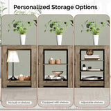 58 inch gray antique oak double-sided cross fireplace cabinet 149 * 40 * 60cm 18 inch fireplace core 51820919