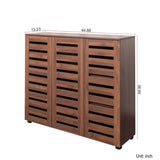 Shoe Cabinet, 5-Tier Shoe Storage Cabinet with Adjustable Shelves, Wooden Shoe Rack Organizer with W331P242462