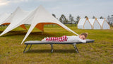 Folding Camping Cot for Adults, 5-Angle Adjustable Camping Cot Heavy Duty Outdoor Bed with Carry W3399P310387