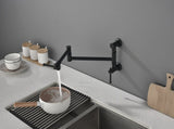 Wall mounted Filler Faucet, Modern Brass Filler Two-Attachment Wall Mount Folding Kitchen 64354244