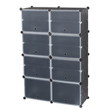 ZNTS 7-Tier Portable 28 Pair Shoe Rack Organizer 14 Grids Tower Shelf Storage Cabinet Stand Expandable 95502788