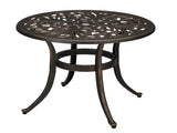 23.6inch Phoenix Table Round Garden Cast Aluminum Table Bronze 25551871