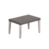 HAMPTON WOOD WICKER OTTOMAN 60398.00LMBLK