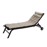 2PCS Set Outdoor Lounge Chair Cushion Replacement Patio Funiture Seat Cushion Chaise Lounge W2911P211855
