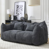 Soft beanbag chair with high resilience foam core for two people. The comfortable square recliner W1996P252276