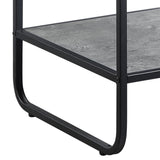 Raziela Concrete Gray & Black Finish End Table B2726P244954
