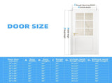 24" X 80"6-Lite Preassembled Clear Glass French Door, Paintable Panel, for Closet Pantry Bedroom W5277P522755