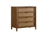 Vichy Wood and Rattan 4-Drawer Chest T2574P290369