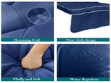 Outdoor High-Back Chair Cushions, One-Piece Hinged and Back Design, Fade-Resistant & Waterproof 05570389