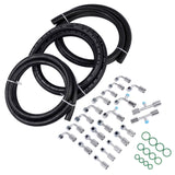 25PCS Air Conditioning Hose and Fitting Kit Includes 6810 AC Fittings & 6.5ft 83320608