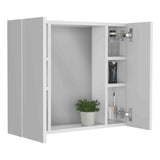 Artemisa Medicine Cabinet, Double Door, Mirror, One External Shelf -White B07091821