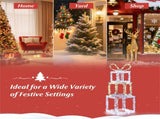 3ft Lighted Christmas Gift Boxes - 200 LED Lights , Acrylic Beads, Multi-Color 16060153