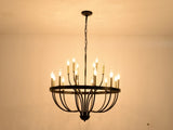 15-Light Chandelier Industrial Iron Candle Chandelier Modern Suspended Farmhouse Pendant Light W5008P479818