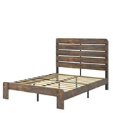 ZNTS Bed Frame Queen Size, Wood Platform Bed Frame , Noise Free,No Box Spring Needed and Easy Assembly W636130477