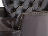Vintage-Inspired Upholstered Lounge Chair with Nailhead Trim ,Solid Wood Legs for Stability and 44068609