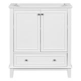 ZNTS 30" Bathroom Vanity without Sink, Base Only, Multi-functional Bathroom Cabinet with Doors and WF306250AAK