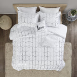 King/Cal King Metallic Printed Comforter Set B03595922