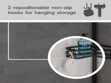 Matte Black Rust-Resistant Tension Pole Shower Caddy with 3 Adjustable Baskets 13239220