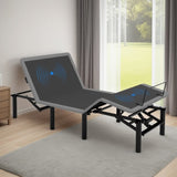 Adjustable Bed Frame with Massage Head & Foot Incline Twin XL Size Wireless Remote, two types of USB W1038P268075