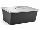 Drop-In Ice Chest, Stainless Steel Ice Storage Box with Lid and Drain Hose, Ice Bin for Chilled 18556218