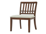 2-Piece Modern Scandinavian Chairs, Curved Wood Backrest with Gray Fabric Seat, Finish for 07427391