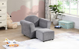 Kids Chair, Kids Upholstered Couch with ottoman W2297P264486