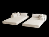 78.7-Inch Convertible Sleeper Sofa Bed with Cylindrical Pillow, Chenille Folding Mattress Couch with W834P380494