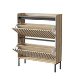 2 Flip Shoe Cabinet,Multi-layer shoe rack,Modern Minimalist,storage cabinet, for entryway W2673P209455