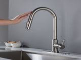 Touch Kitchen Faucet with Pull Down Sprayer-Brushed Nickel 57987813