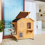 ZNTS Wooden Cat House （Prohibited by WalMart） 41054549