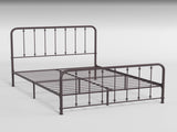 Classic King Platform Bed Dark Bronze Finish Metal Frame Bedroom Furniture 1pc B011P263749