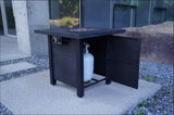 25" H Outdoor Patio Propane Gas Fire Pit Table - 50,000 BTU High-temperature-resistant carving W2691P231674