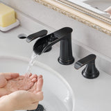 Bathroom Faucets for Sink 3 Hole ORB 8 inch Widespread Bathroom Sink Faucet with Pop Up Drain Double W1932P182994