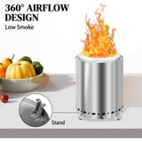 7.1*7.1*9.7in smokeless fire pit 43126159