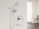 Shower System with Tub Spout Rain Shower Tub Set, High Pressure Dual 2 in 1 Shower Combo Faucet with W121946399
