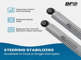 Dual Steering Stabilizer For Ford F-250 F-350 Super Duty 4WD 2005-2024 C33132337 76694861