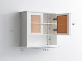 Upgraded Bathroom Wall Cabinet Over The Toilet Storage Cabinet Wall Mounted Storage Cabinet Wooden T3785P356591