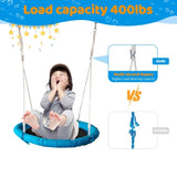 ZNTS Metal Swing Stand With Saucer Outdoor Playground Metal Swing Set For Kids Outdoor Play Equipment W1262P168479