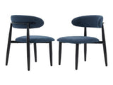 Dining Chairs Set of 2, Metal Kitchen Chairs with Modern Linen Fabric Upholstered for Dining Room, 18768430