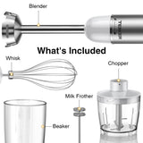 450W Immersion Blender 5 in 1 Electric Hand Blender,30 47453817
