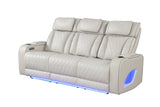 Fortuner Modern Style Upholstery Recliner Sofa Made with Wood & Massage Function Included-Beige B009P287718