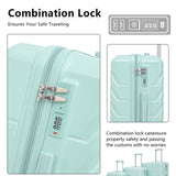 3 in 1 ABS&PC Trolley Box 20in 24in 28in Trolley Box Iron Tie Rod ABSPC Alloy Mint Green 59873095
