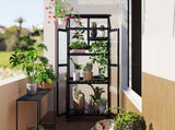 TOPMAX 62inch Height Wood Large Greenhouse Balcony Portable Cold Frame with Wheels and Adjustable WF297923AAB