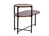 Small Coffee Tables 2-tier Modern Sofa Side Table with Wood Storage Shelf Living Room End Tables 48074835