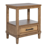 Woven Cane Nightstand B035P256573