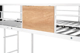 Metal Twin over Full Bunk Bed with Trundle/ Heavy-duty Sturdy Metal/ Noise Reduced/ Safety W42752429