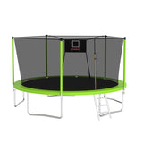 14FT Trampoline for Kids and Adults with Net, Outdoor Recreational Trampolines for Family W1163120242