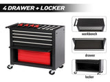 4-Drawer Rolling Tool Chest, Cabinet with 4 Wheels Tool Chest with Drawers, Suitable for Garages, W2660P217926
